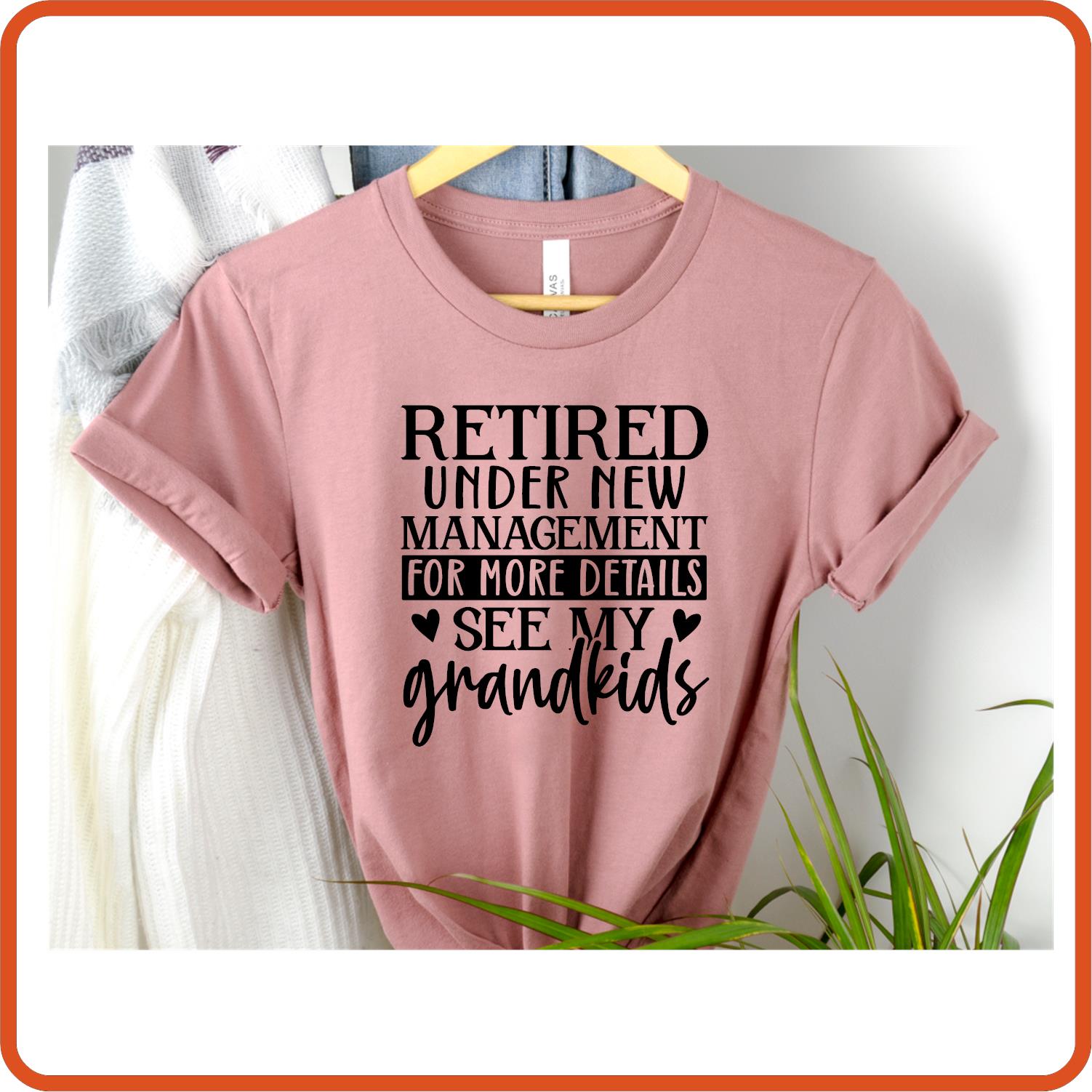 Retired Under New Management | Retirement Iron On Decals Patches by SEC Apparel - secapparelonline