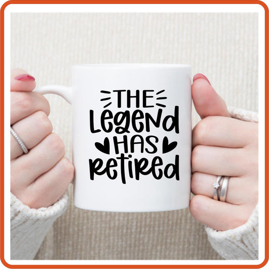 The Legend Has Retired | Retirement Mugs -11oz Coffee Mug by SEC Apparel