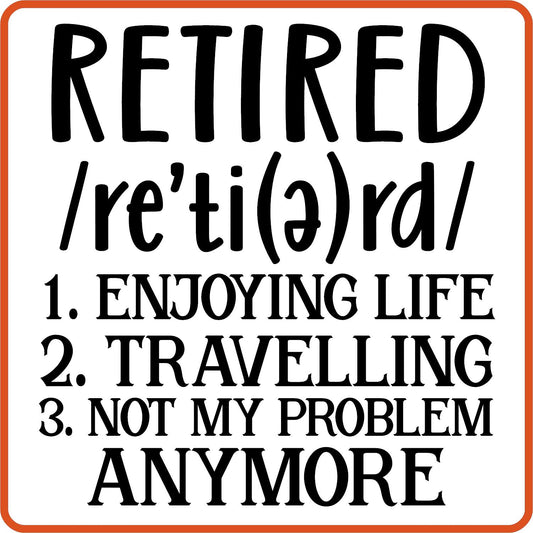 Retired  | Retirement Iron On Decals Patches by SEC Apparel