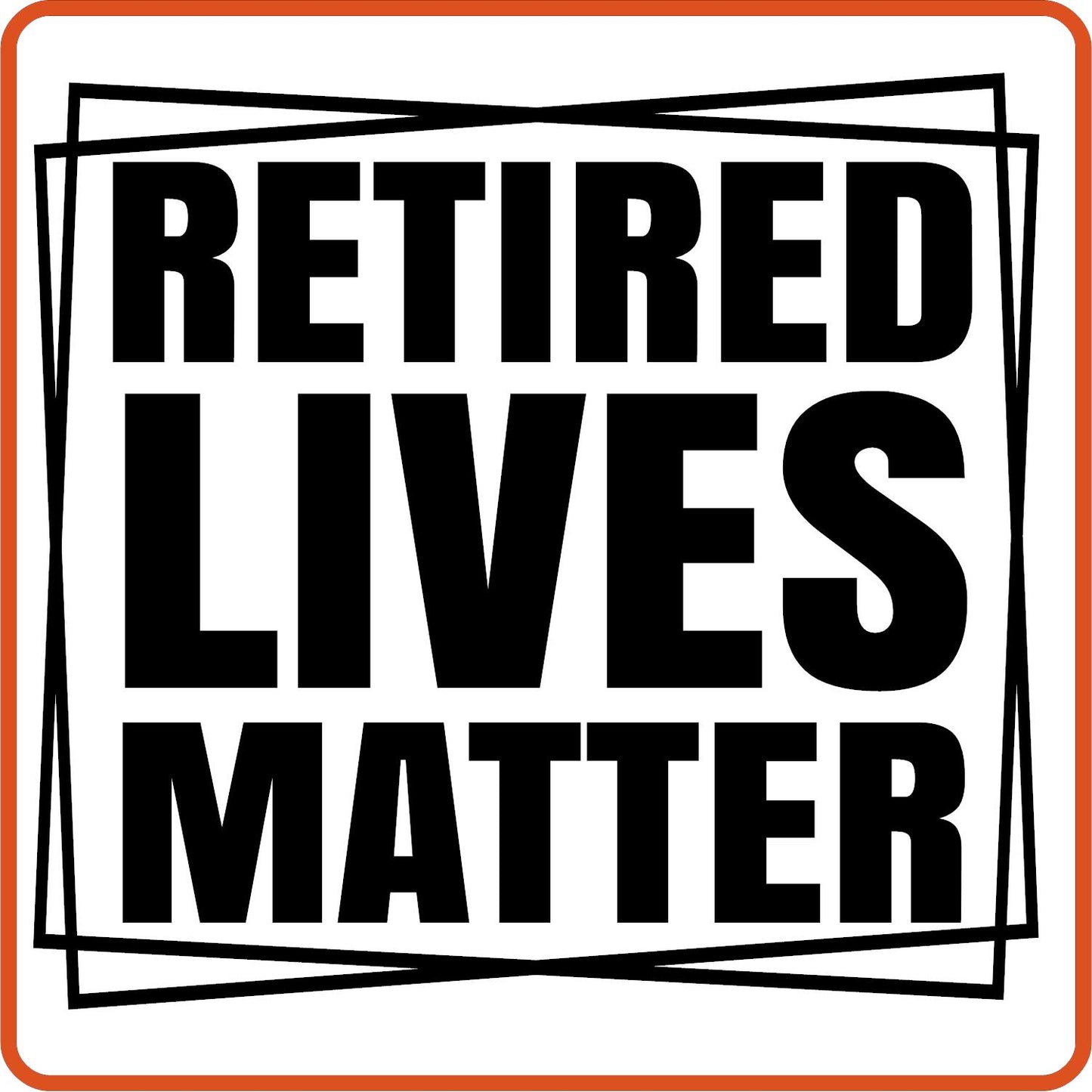 Retired Lives Matter | Retirement Iron On Decals Patches by SEC Apparel