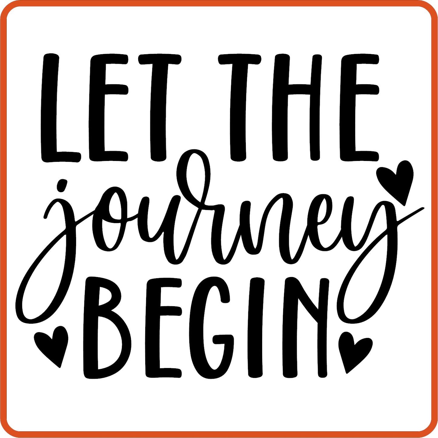 Let the Journey Begin | Retirement Iron On Decals Patches by SEC Apparel