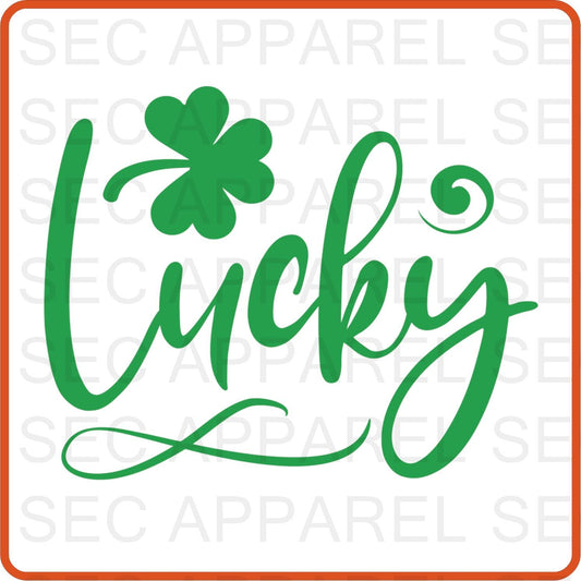 Saint Patrick's Iron On Decals Patches transfers vinyl for shirts, clothing | Lucky - secapparelonline