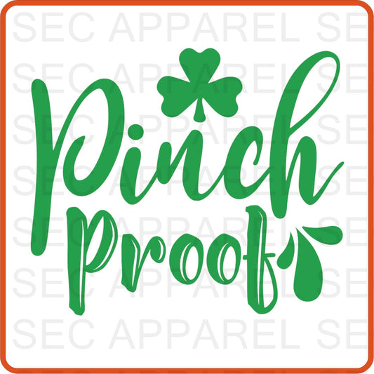 Saint Patrick's Iron On Decals Patches transfers vinyl for shirts, clothing | Pinch Proof - secapparelonline