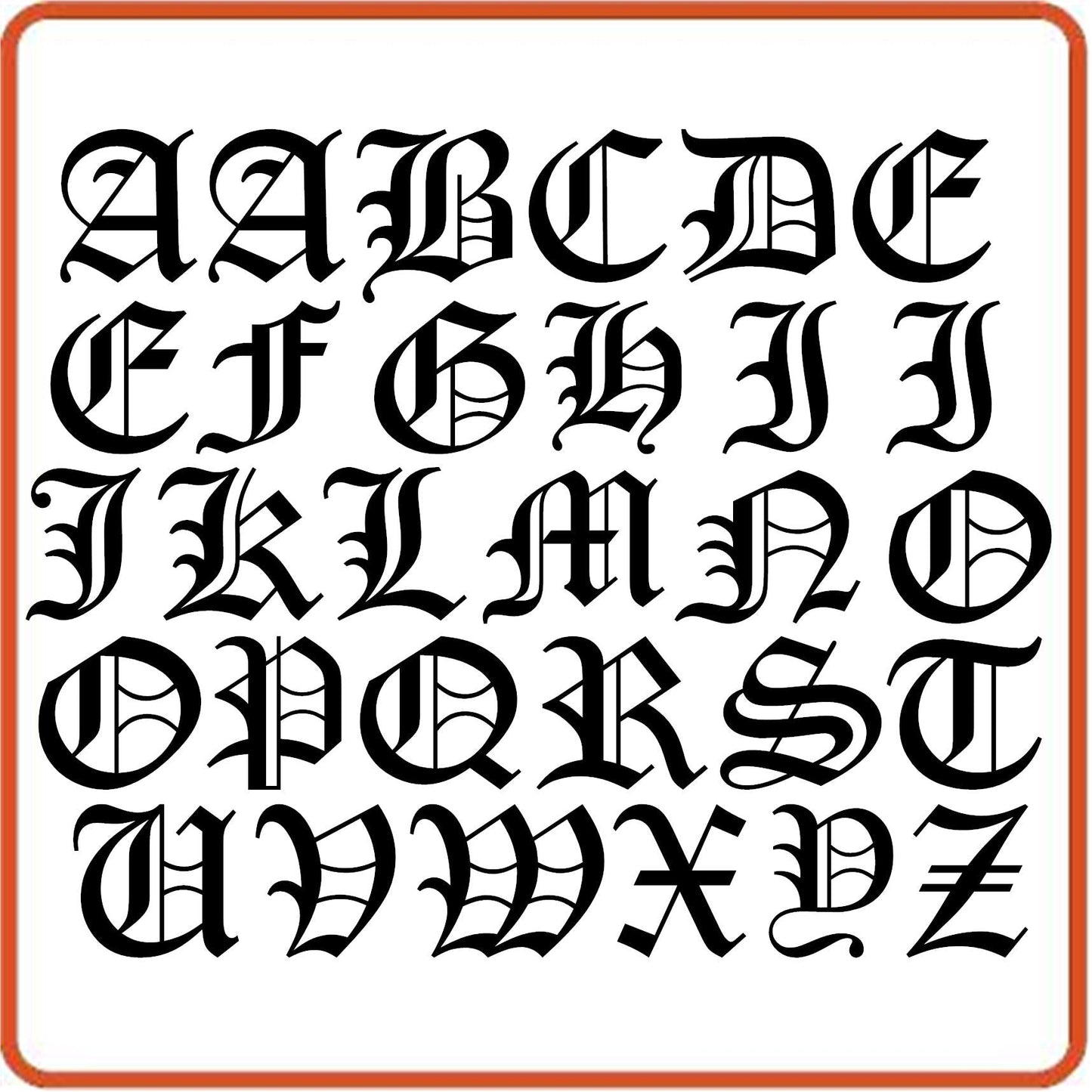 SEC Apparel Old English Iron On Letters, 2 Inch - secapparelonline