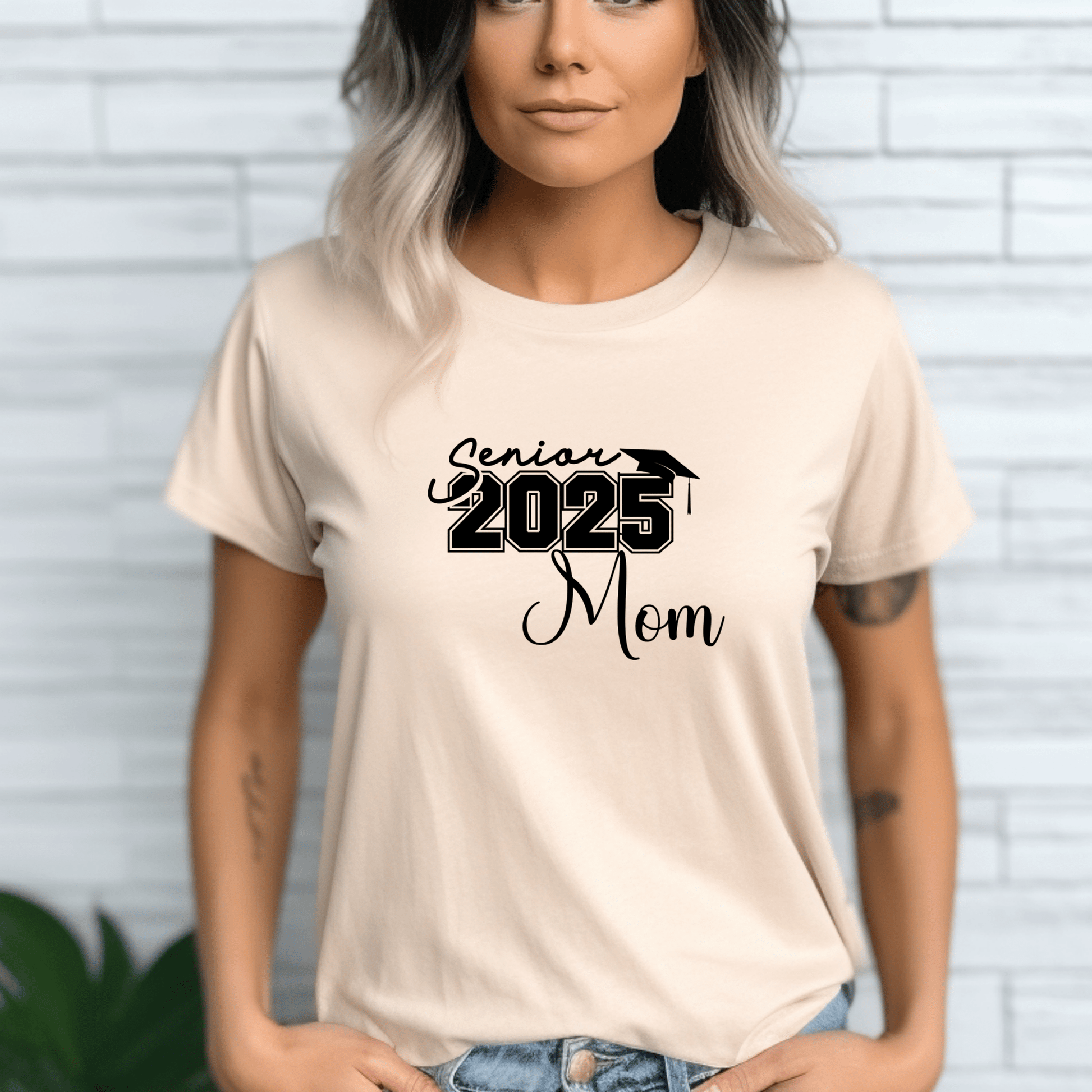 Senior 2025 Mom Shirt | Crew neck | V Neck| Sweatshirt | Hoodie - secapparelonline