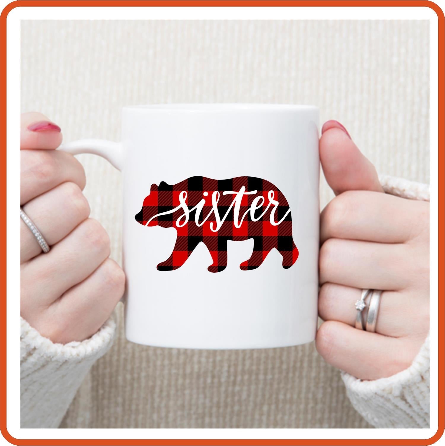 Sister | Bear | Family Mugs - 11oz Coffee Mug by SEC Apparel - secapparelonline