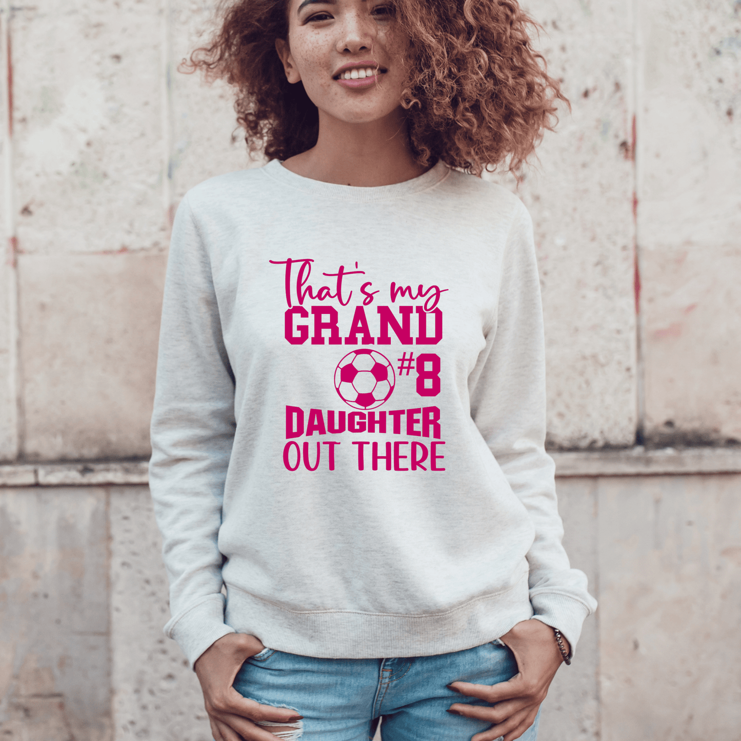 Soccer Grandma Shirt | Crew neck | V Neck| Sweatshirt | Hoodie | Thats my Granddaughter - secapparelonline