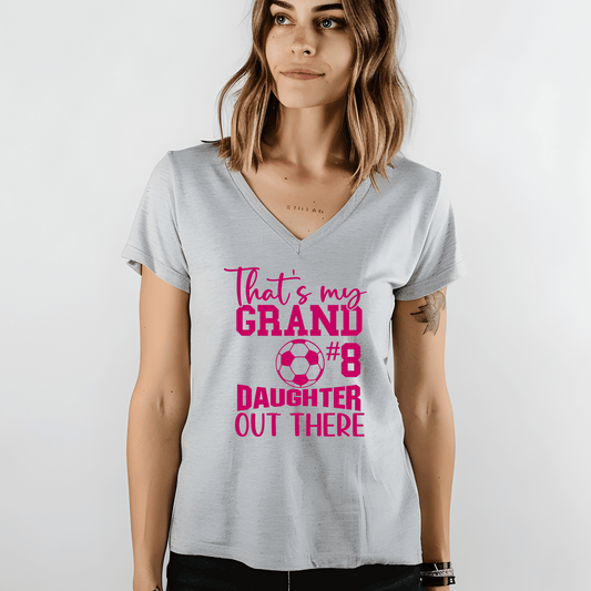 Soccer Grandma Shirt | Crew neck | V Neck| Sweatshirt | Hoodie | Thats my Granddaughter - secapparelonline