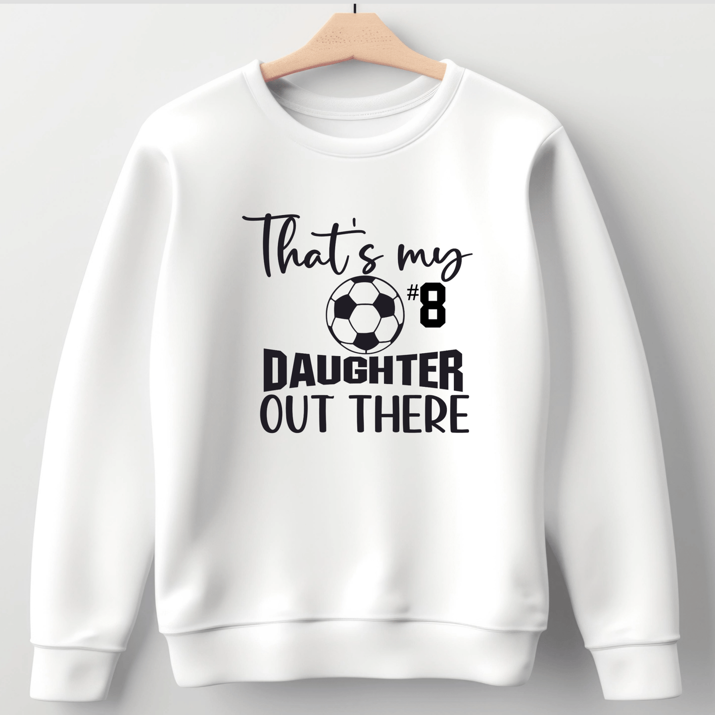 Soccer Mom Shirt | Crew neck | V Neck| Sweatshirt | Hoodie | Thats my daughter - secapparelonline