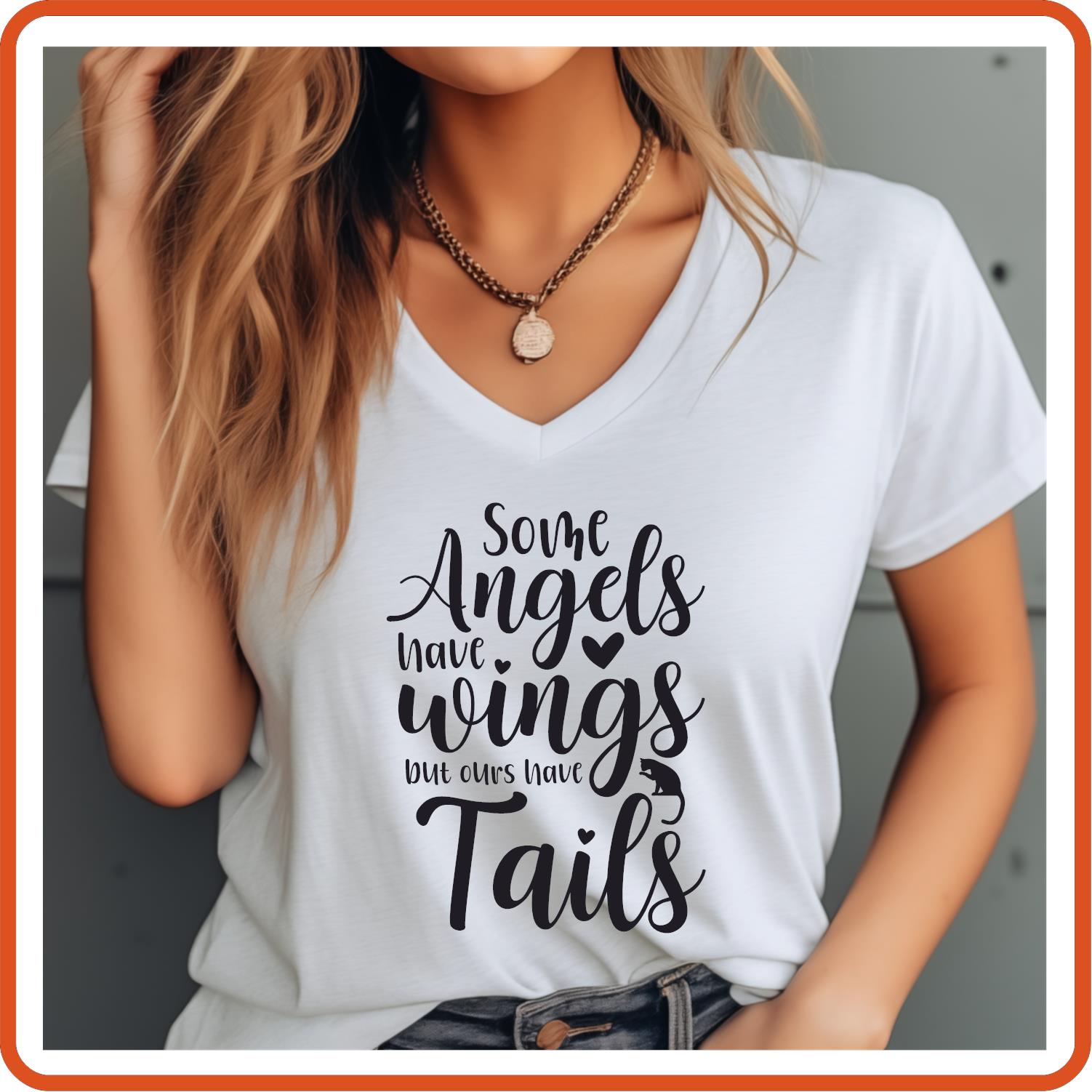 Some Angels Have Wings But Ours Have Tails |Memorial Sympathy Shirts T-Shirts by SEC Apparel - secapparelonline
