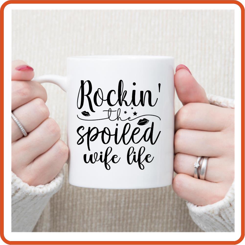 Spoiled Wife Life | Wedding Mug - 11oz Mug by SEC Apparel - secapparelonline