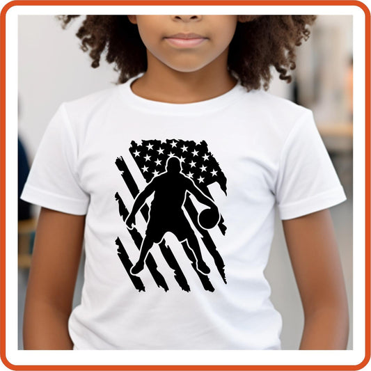 Sport Fan Graphic T Shirt| Unisex | Sport Fan Shirts | Basketball Flag - secapparelonline