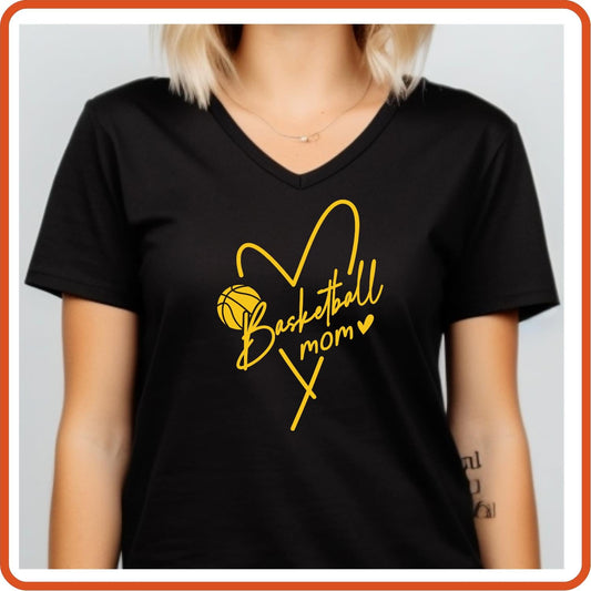 Sport Fan Graphic T Shirt| Unisex | Sport Fan Shirts | Basketball Mom - secapparelonline