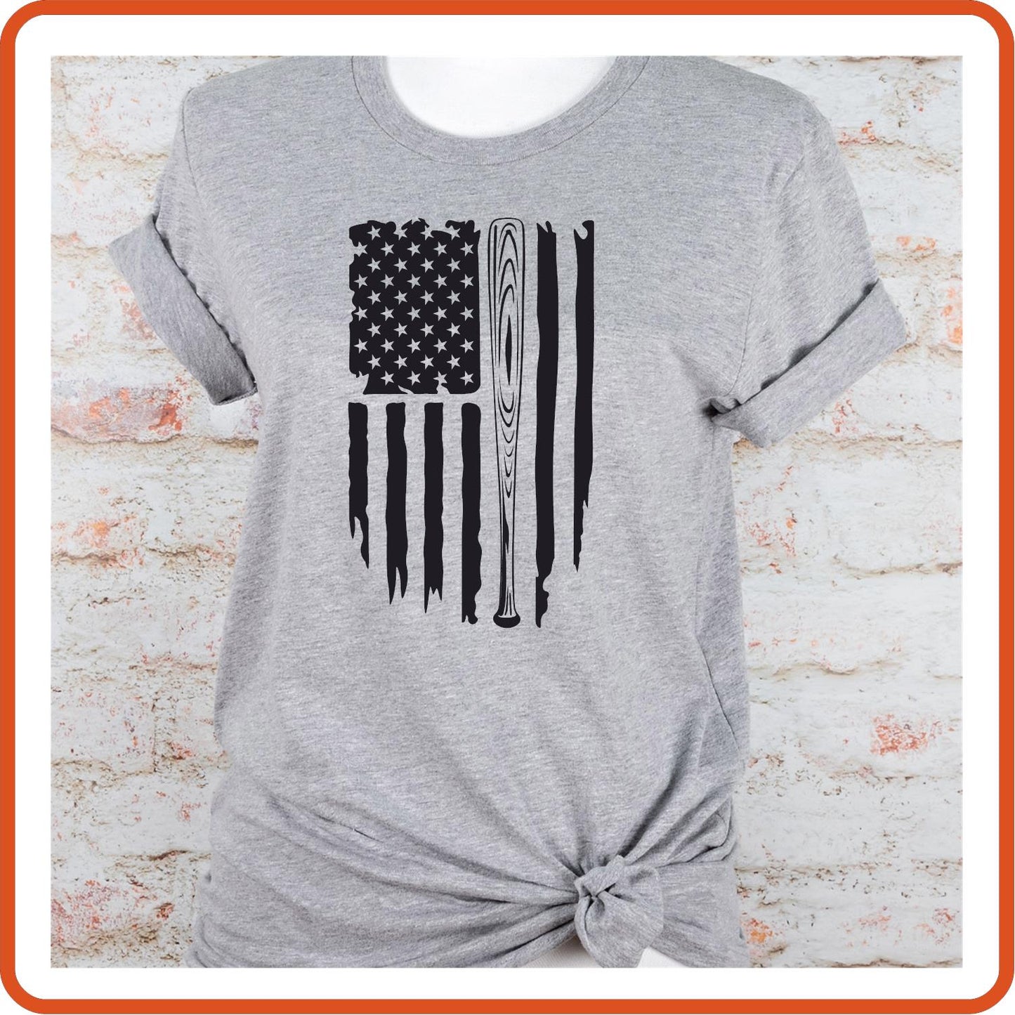 Sport Fan Graphic T Shirt| Unisex | Sport Fan Shirts | Softball Flag - secapparelonline