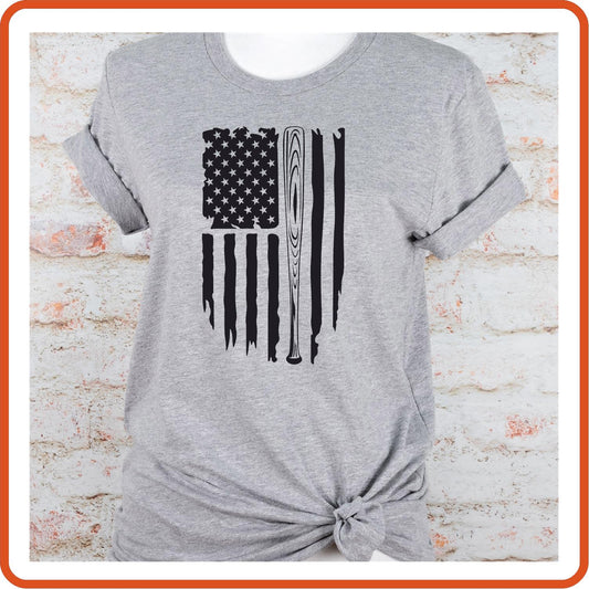 Sport Fan Graphic T Shirt| Unisex | Sport Fan Shirts | Softball Flag - secapparelonline