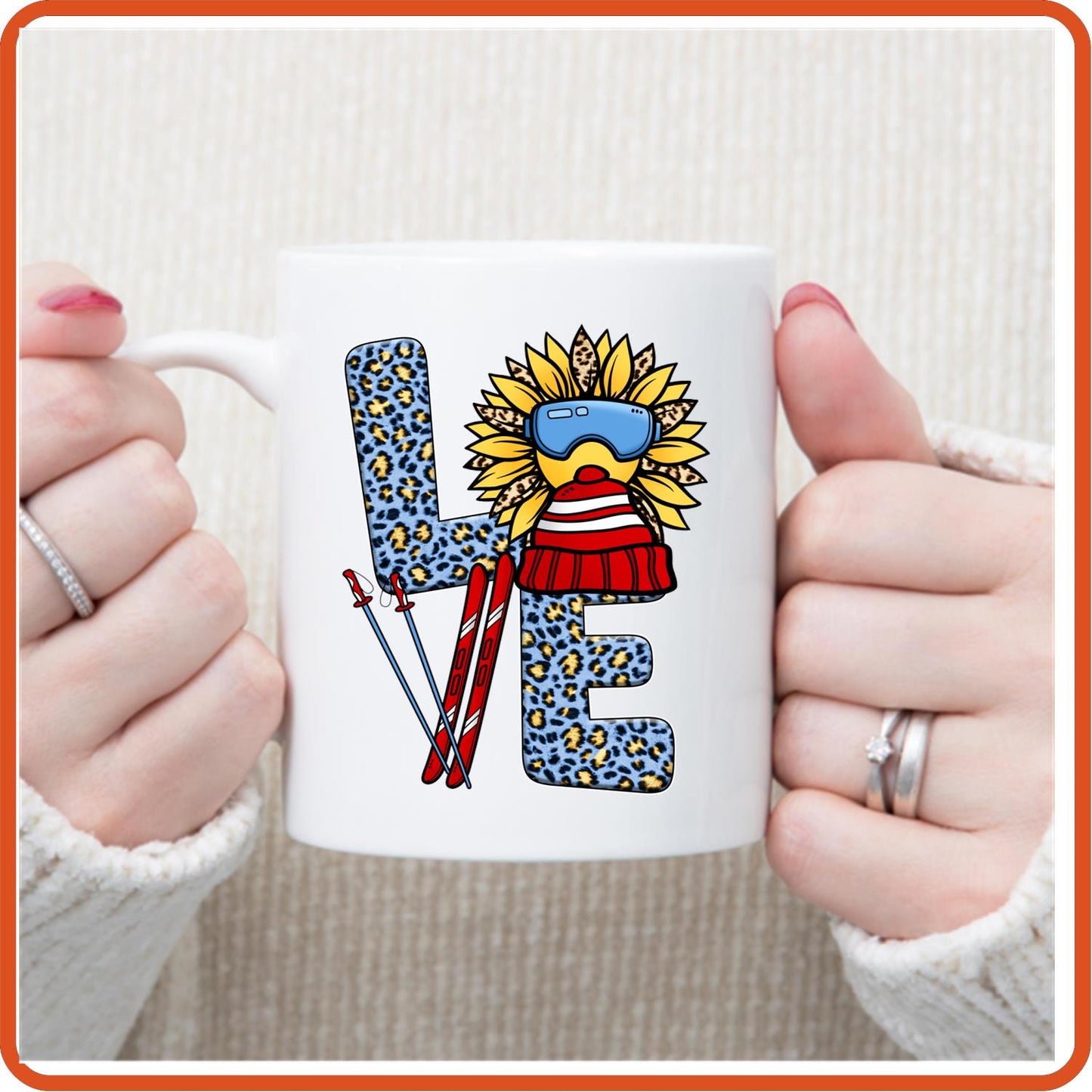 Ski Fan Mugs -11oz Coffee Mug | Sport Fan Mugs | Love Skiing