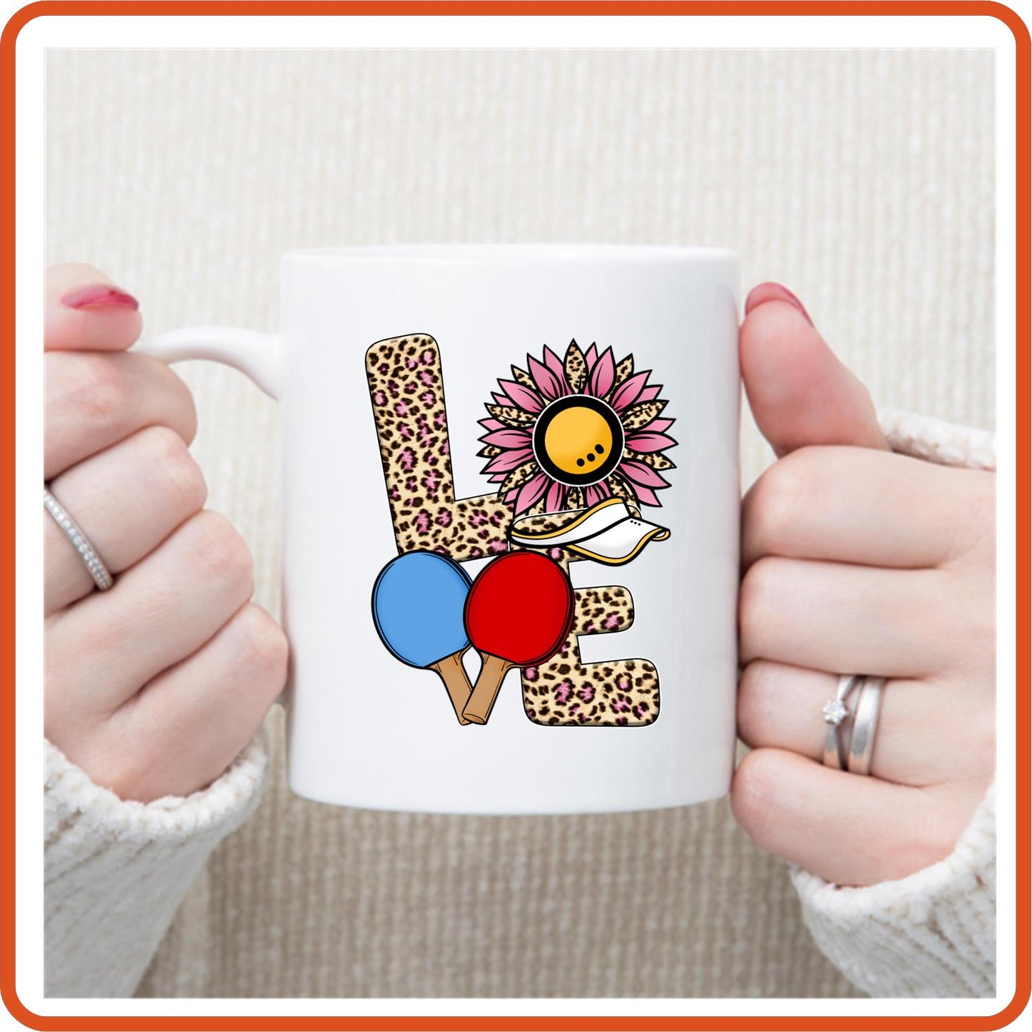 Ping Pong Fan Mugs -11oz Coffee Mug | Sport Fan Mugs | Love Ping Pong