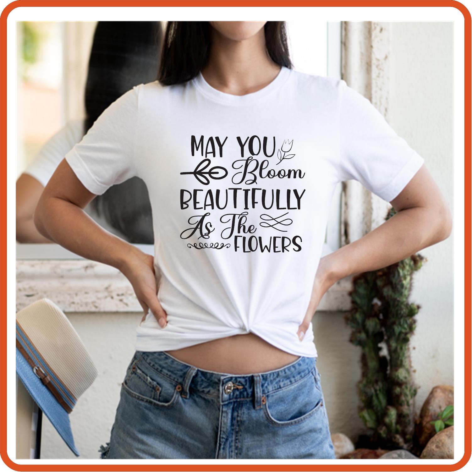 Spring Graphic T-shirts | Spring Shirts | SEC Apparel | May You Bloom Beautifully - secapparelonline