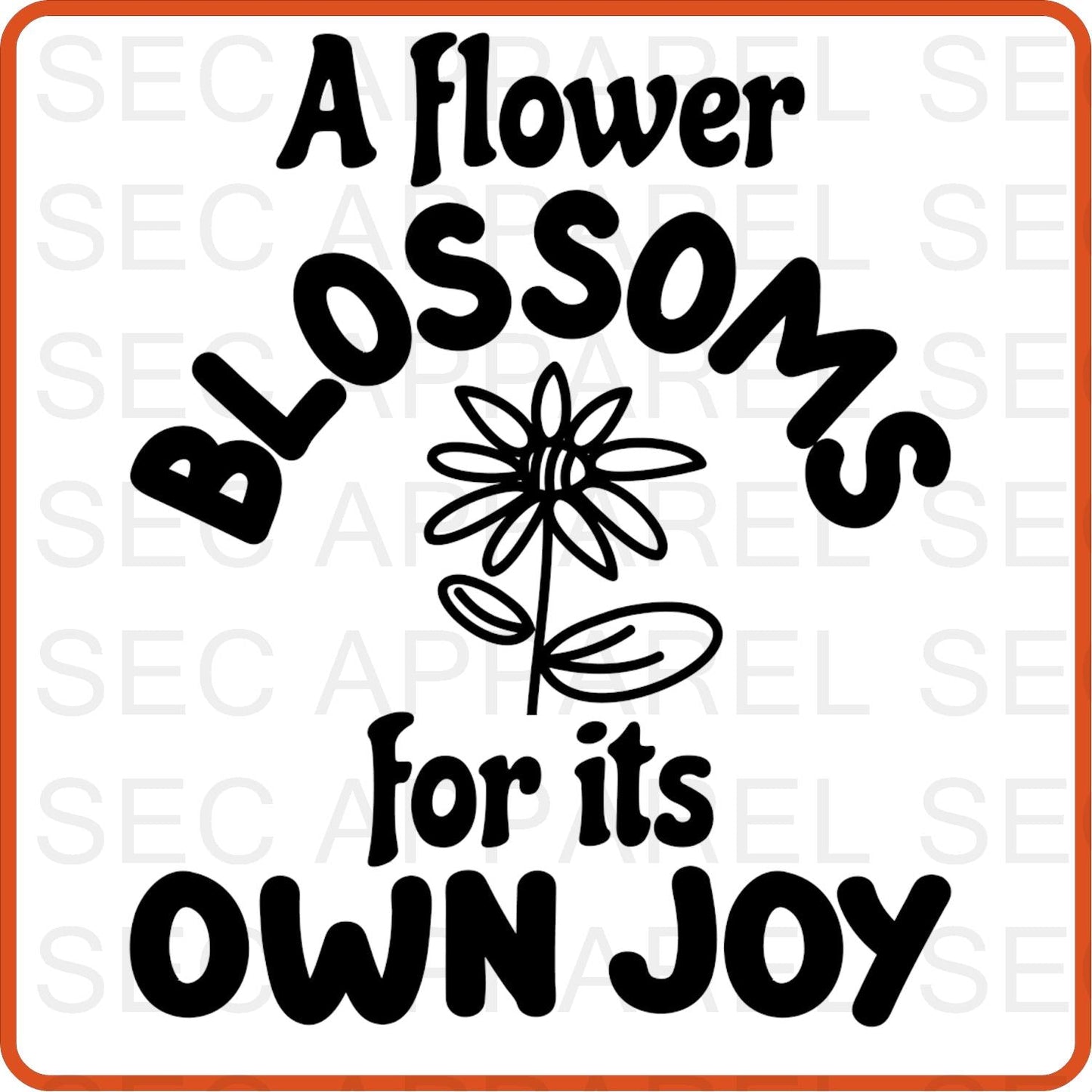 Spring Iron On Decals Patches transfers vinyl for shirts, clothing | A Flower Blossoms for It's Joy - secapparelonline