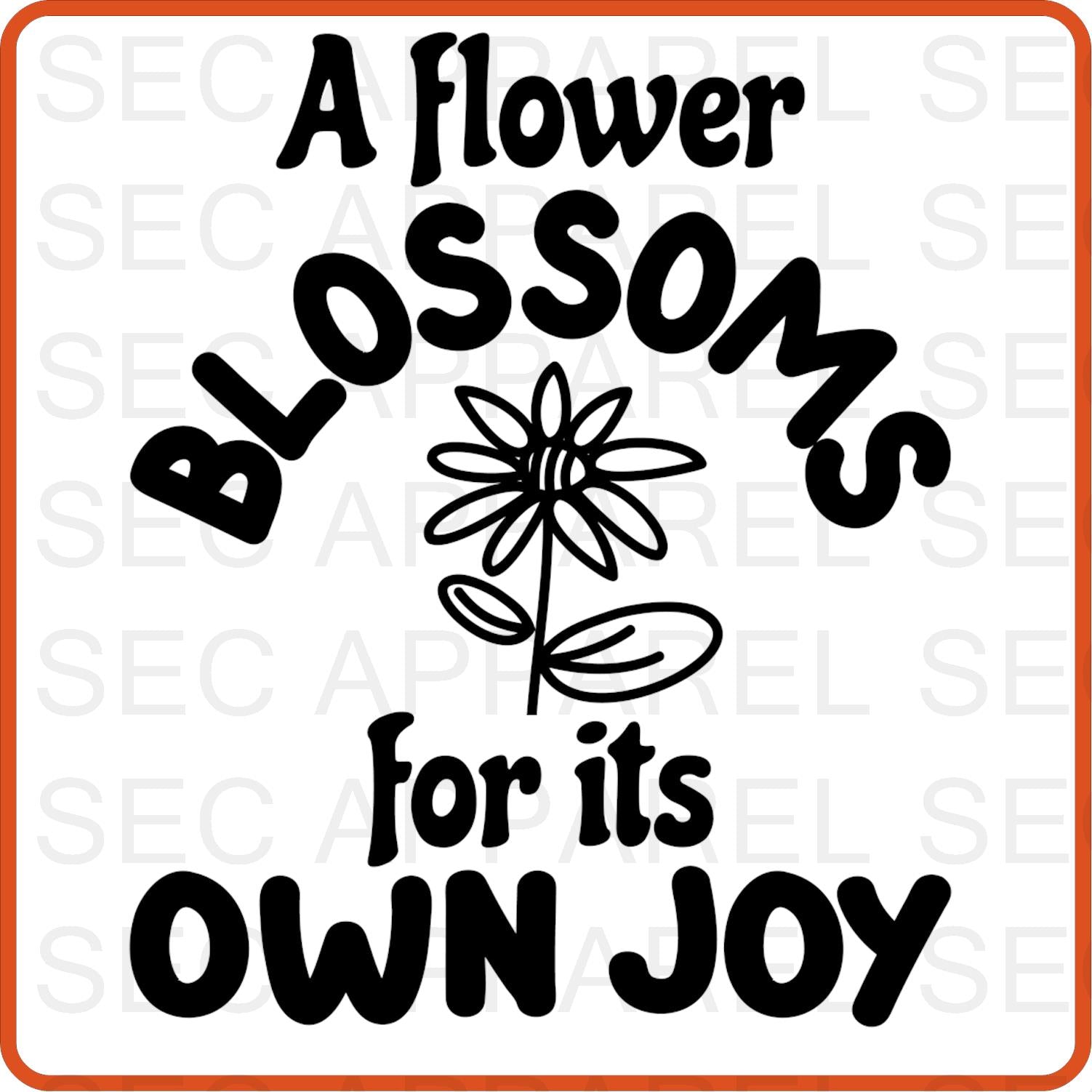Spring Iron On Decals Patches transfers vinyl for shirts, clothing | A Flower Blossoms for It's Joy - secapparelonline