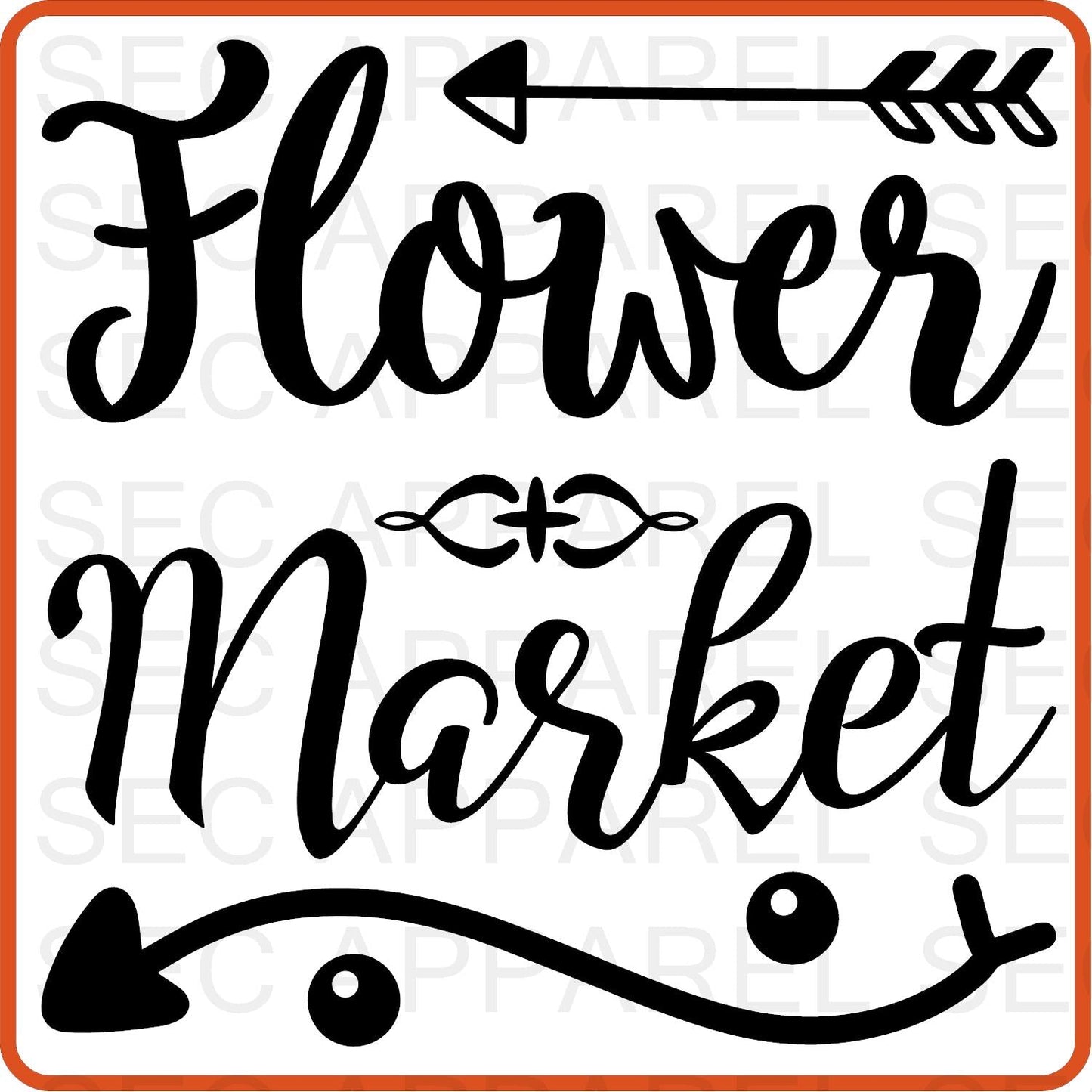 Spring Iron On Decals Patches transfers vinyl for shirts, clothing | Flower Market - secapparelonline