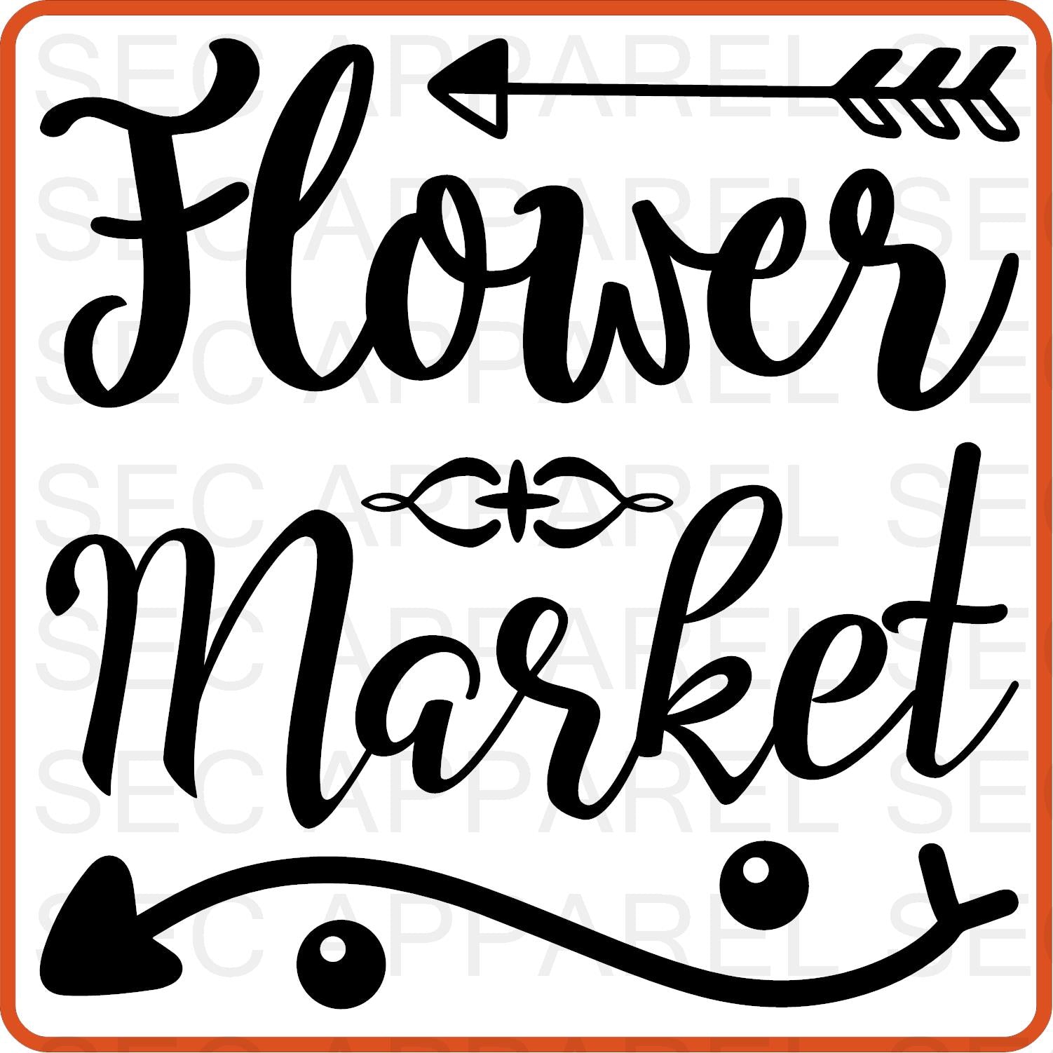 Spring Iron On Decals Patches transfers vinyl for shirts, clothing | Flower Market - secapparelonline