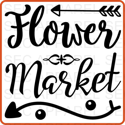 Spring Iron On Decals Patches transfers vinyl for shirts, clothing | Flower Market - secapparelonline