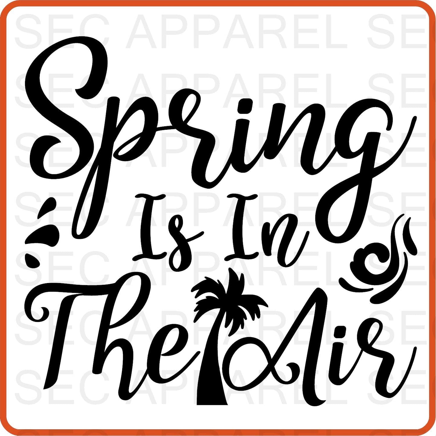 Spring Iron On Decals Patches transfers vinyl for shirts, clothing | Spring Is In the Air - secapparelonline