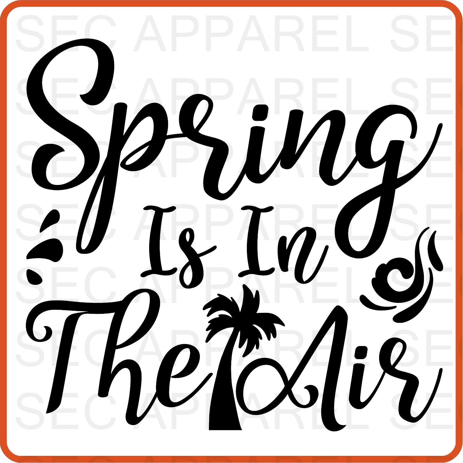 Spring Iron On Decals Patches transfers vinyl for shirts, clothing | Spring Is In the Air - secapparelonline