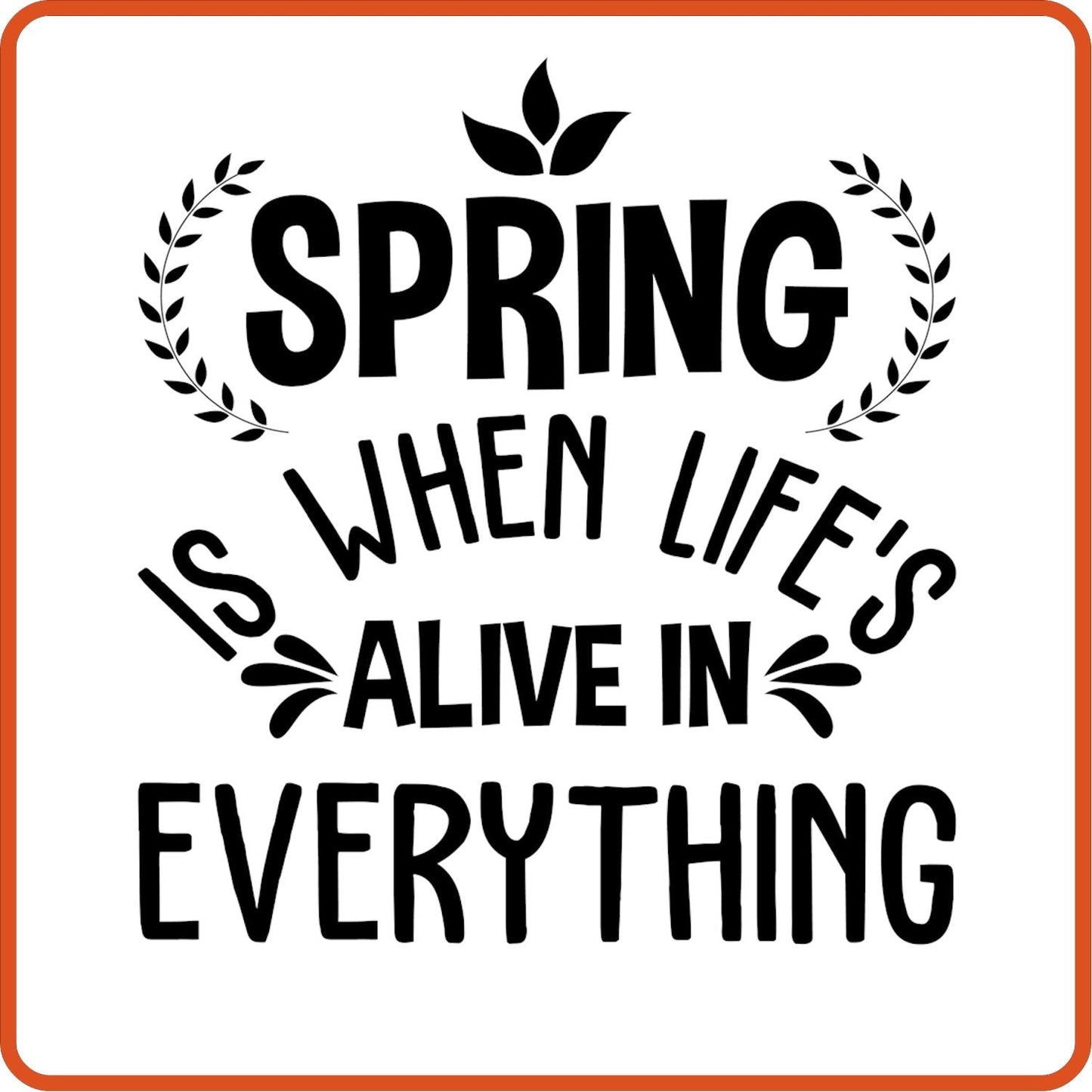 Spring Iron On Decals Patches transfers vinyl for shirts, clothing | Spring Is When Life's Alive - secapparelonline