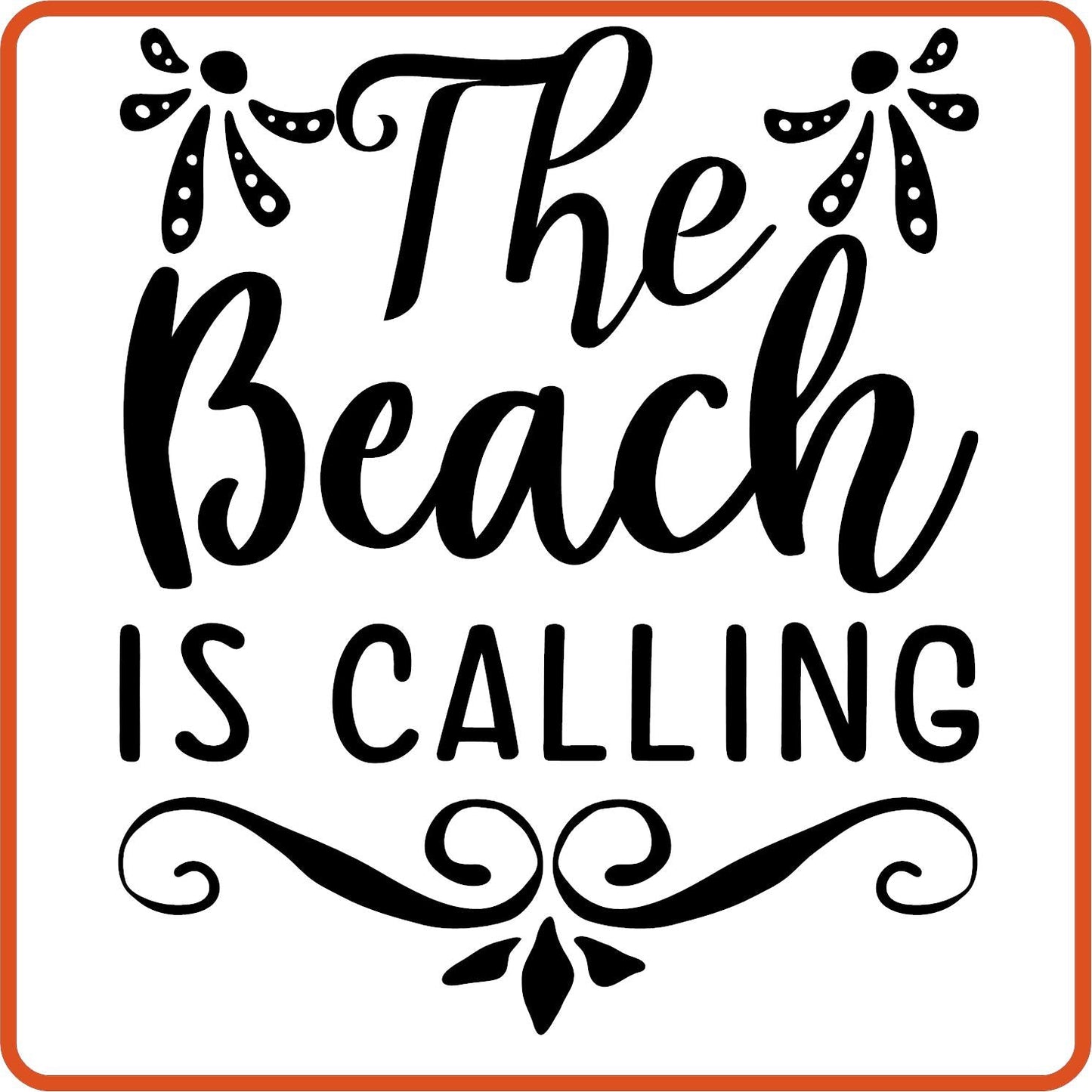 Spring Iron On Decals Patches transfers vinyl for shirts, clothing | The Beach Is Calling - secapparelonline