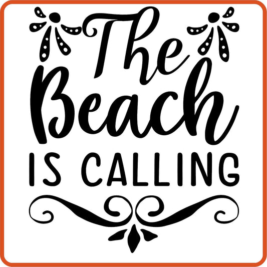 Spring Iron On Decals Patches transfers vinyl for shirts, clothing | The Beach Is Calling - secapparelonline