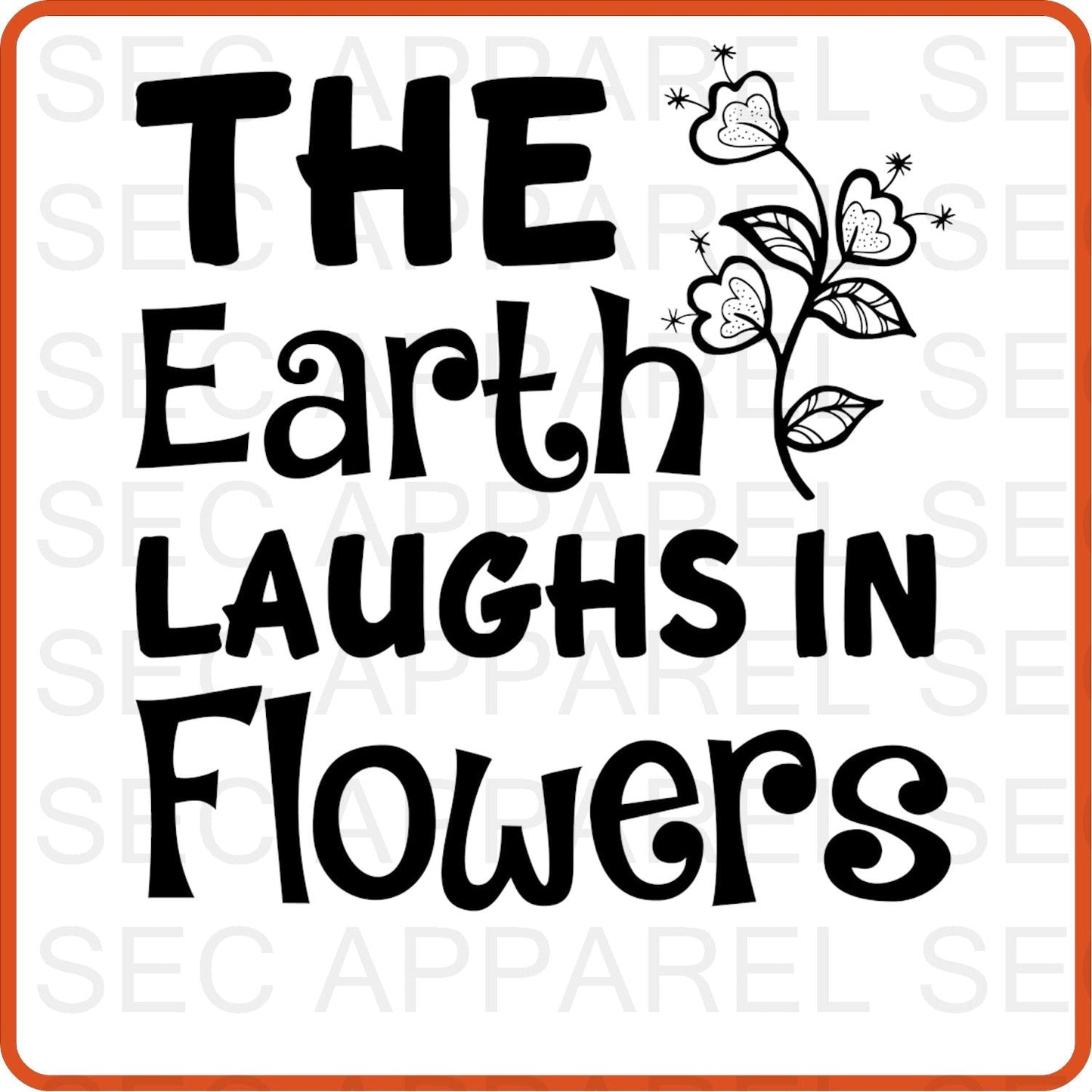 Spring Iron On Decals Patches transfers vinyl for shirts, clothing | The Earth Laughs In Flower - secapparelonline