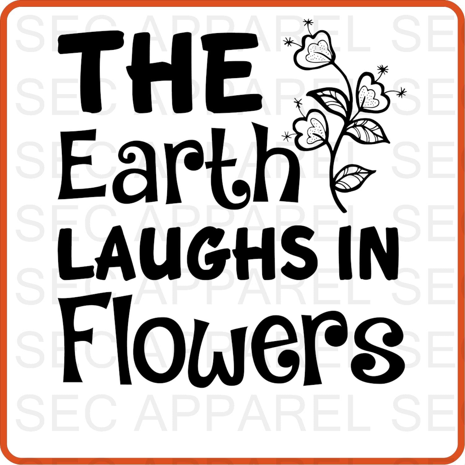 Spring Iron On Decals Patches transfers vinyl for shirts, clothing | The Earth Laughs In Flower - secapparelonline