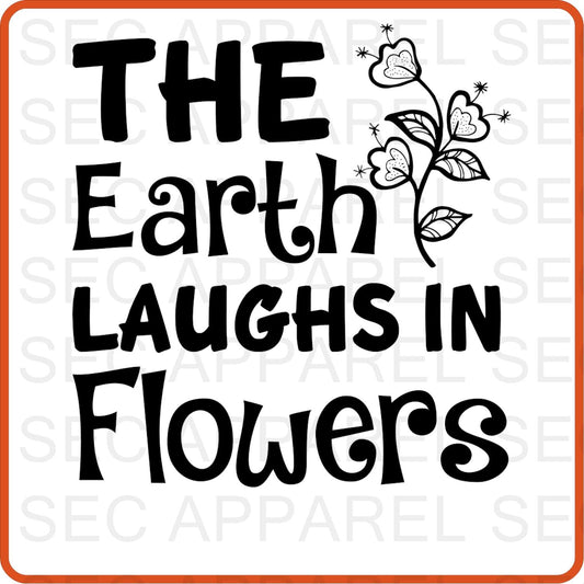 Spring Iron On Decals Patches transfers vinyl for shirts, clothing | The Earth Laughs In Flower - secapparelonline