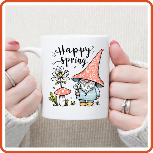 Spring Mugs - 11oz Coffee Mug | SEC Apparel | Happy Spring 2 - secapparelonline