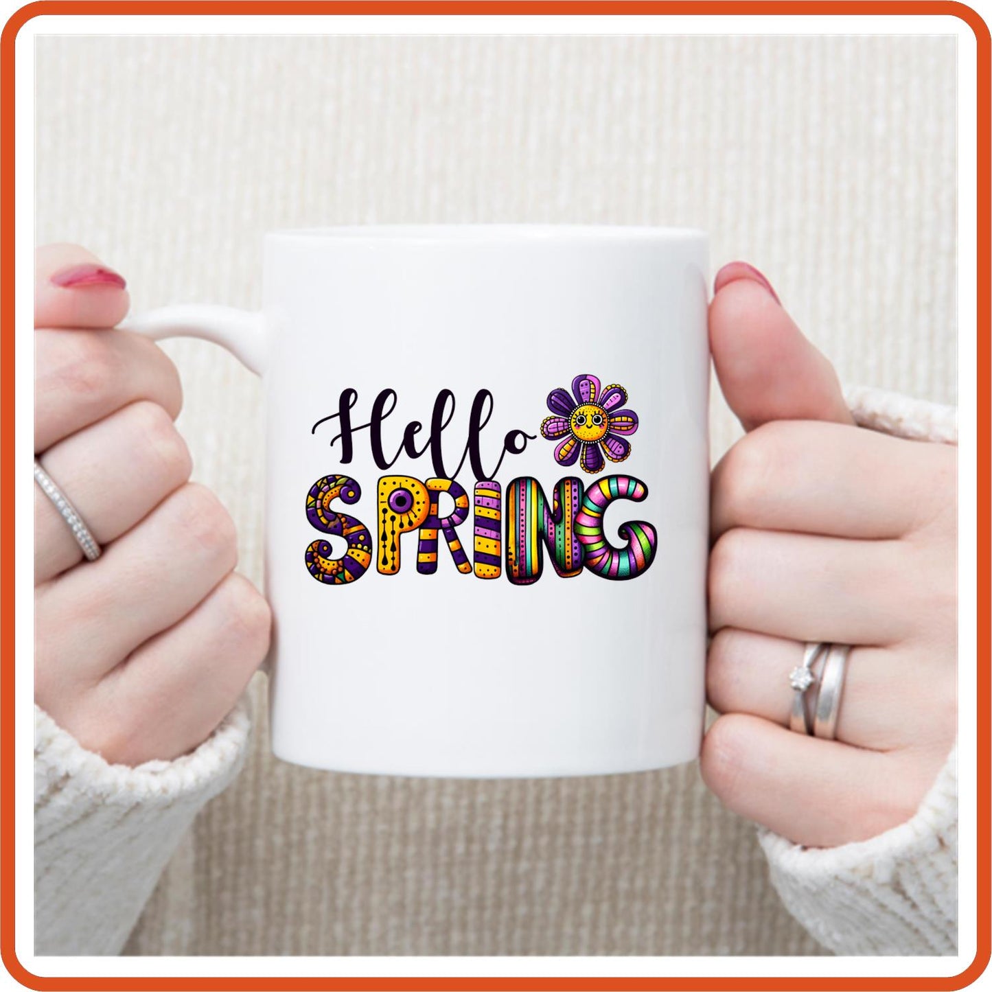 Spring Mugs - 11oz Coffee Mug | SEC Apparel | Hello Spring 4 - secapparelonline