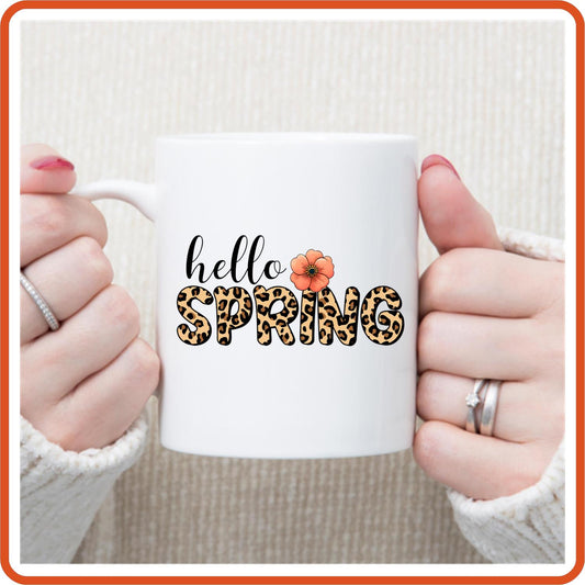 Spring Mugs - 11oz Coffee Mug | SEC Apparel | Hello Spring 6 - secapparelonline