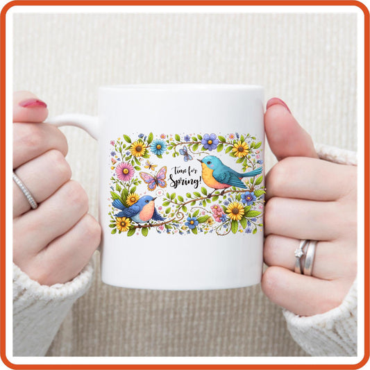 Spring Mugs - 11oz Coffee Mug | SEC Apparel | Time For Spring - secapparelonline