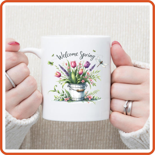 Spring Mugs - 11oz Coffee Mug | SEC Apparel | Welcome Spring - secapparelonline