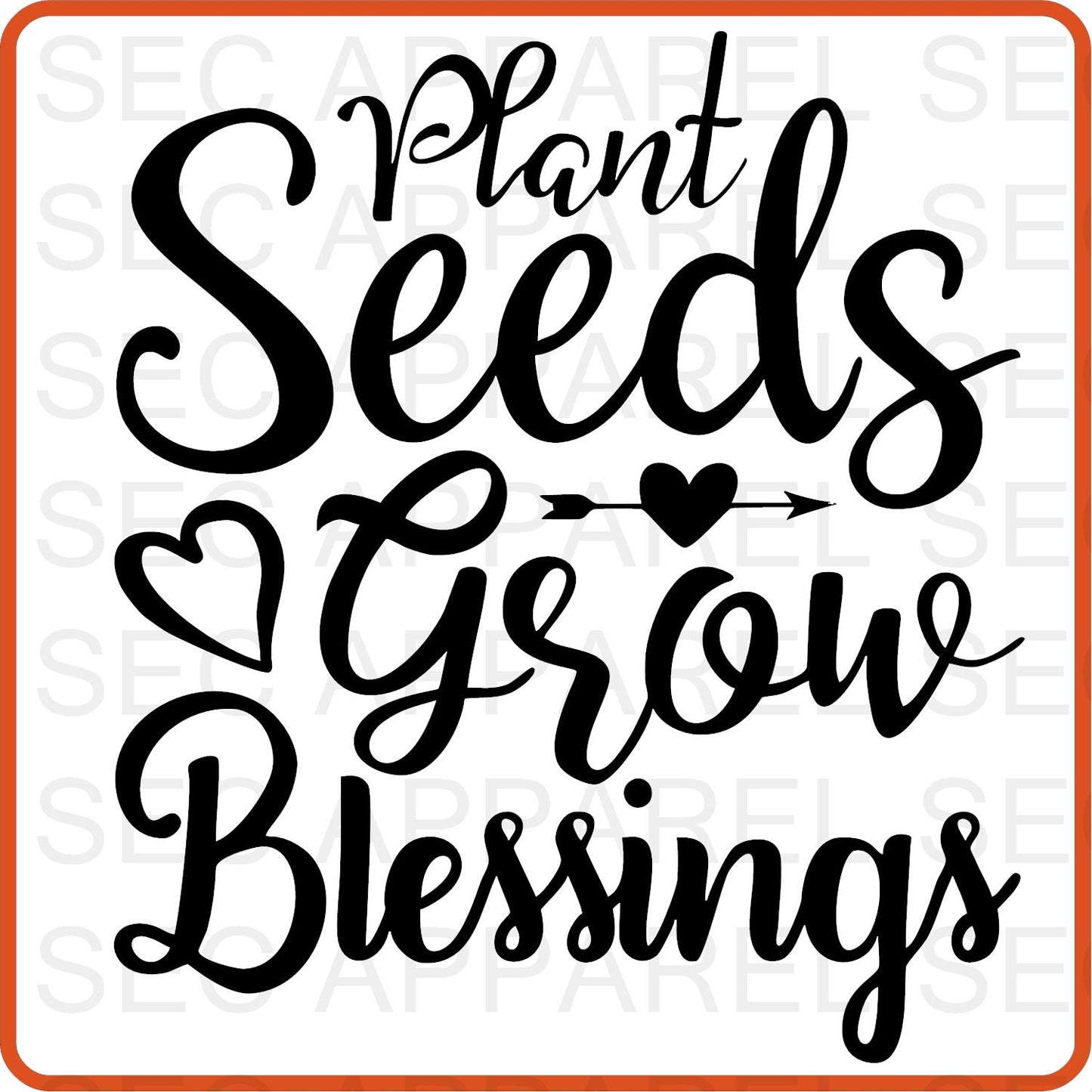 Spring Iron On Decals Patches transfers vinyl  for shirts, clothing | Plant Seeds Grow Blessings