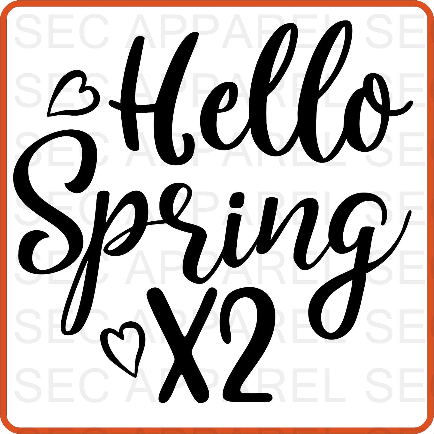 Spring Iron On Decals Patches transfers vinyl  for shirts, clothing | Hello Spring