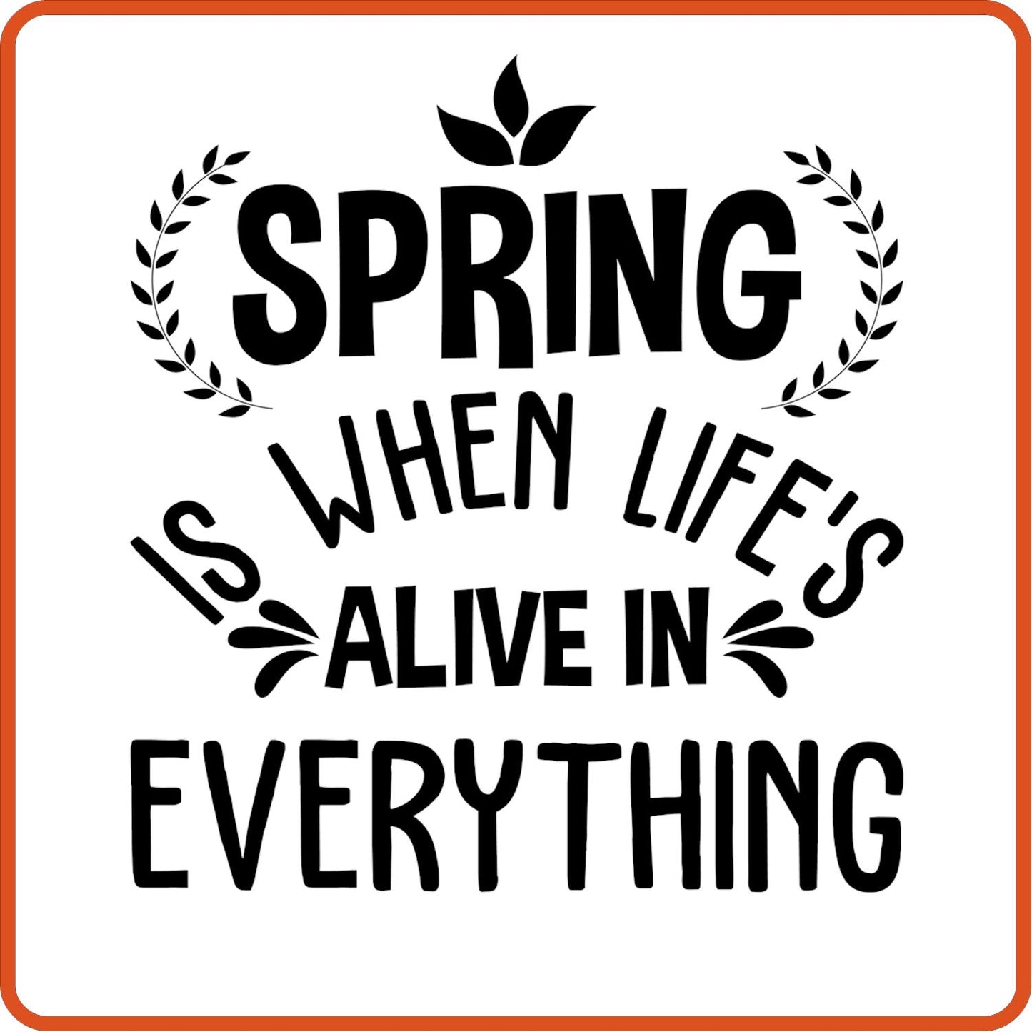 Spring Iron On Decals Patches transfers vinyl  for shirts, clothing | Spring Is When Life's Alive