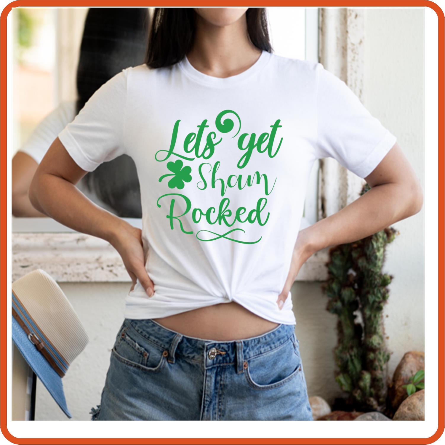 St. Patricks Graphic T-shirts | Saint Patrick's Shirts | SEC Apparel | Lets Get Sham Rocked - secapparelonline