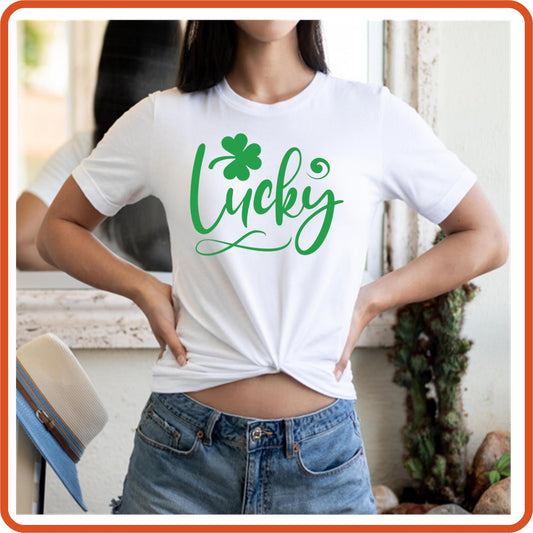 St. Patricks Graphic T-shirts | Saint Patrick's Shirts | SEC Apparel | Lucky - 1 - secapparelonline