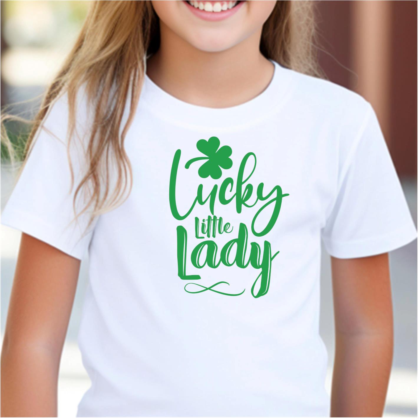 St. Patricks Graphic T-shirts | Saint Patrick's Shirts | SEC Apparel | Lucky Little Lady - secapparelonline