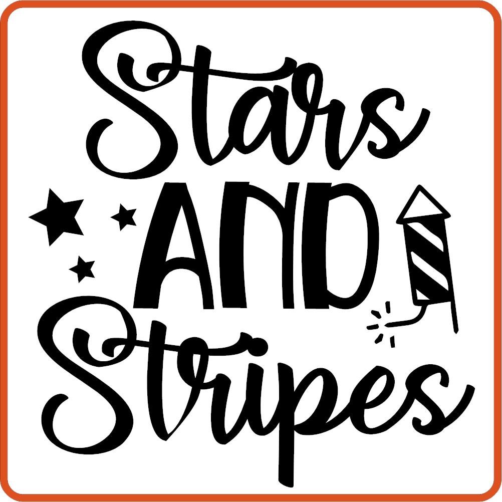 Stars and Stripes | 4th of July Iron On Decals by SEC Apparel - secapparelonline