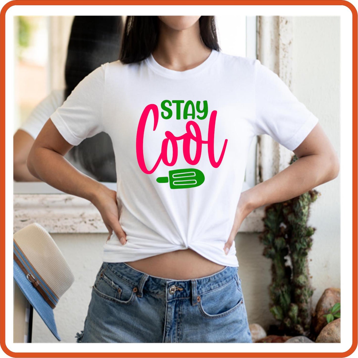 Stay Cool | Summer Iron On Decal by SEC Apparel for Shirts, Clothing and More