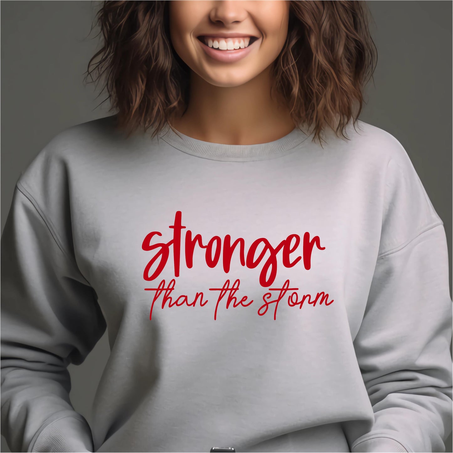 Stronger than the storm Sweatshirt | Women's Fleece | SEC Apparel