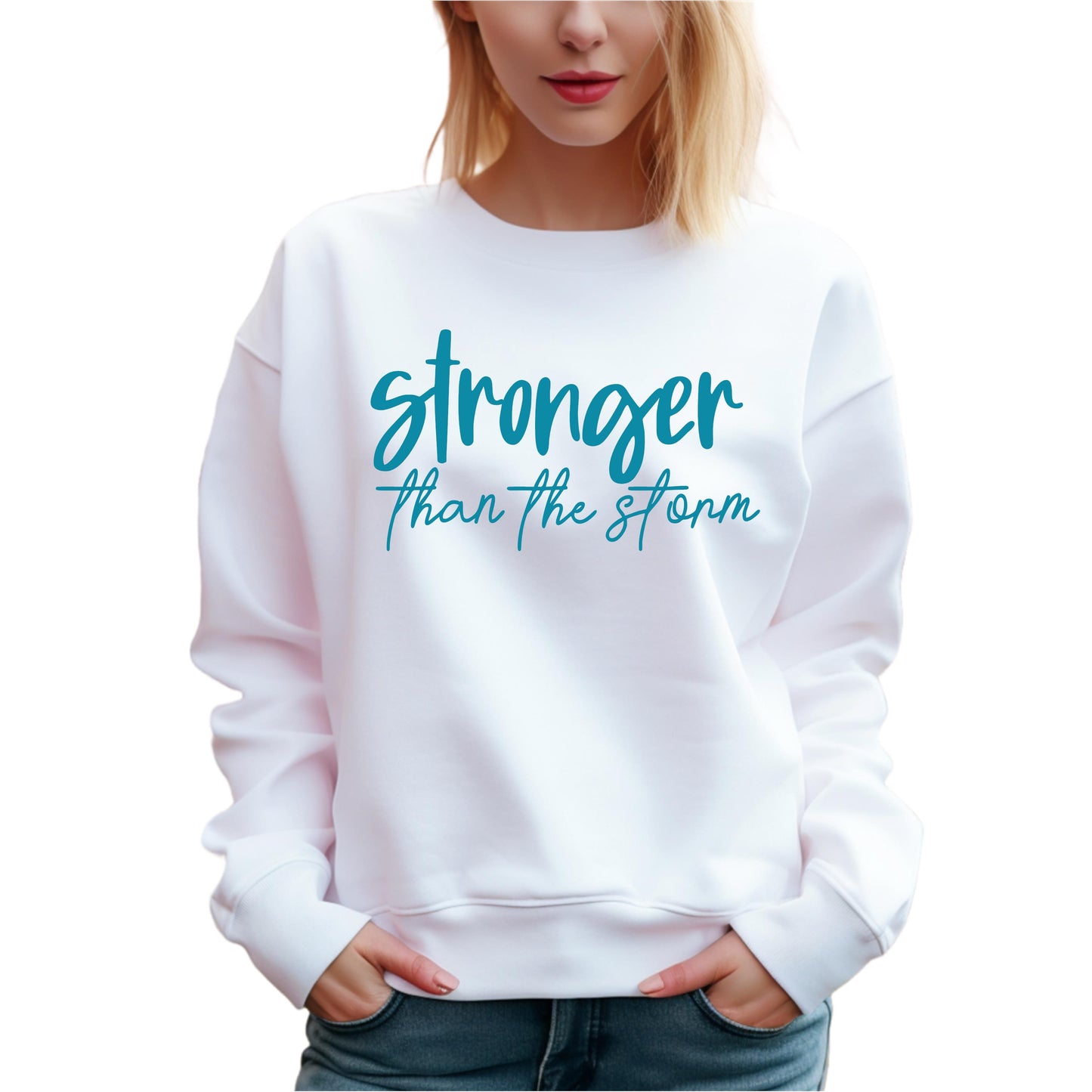 Stronger than the storm Sweatshirt | Women's Fleece | SEC Apparel